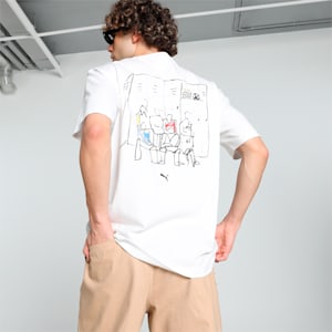 GRAPHICS "Back-up Team" Men's Relaxed Fit Tee, PUMA White, extralarge-IND